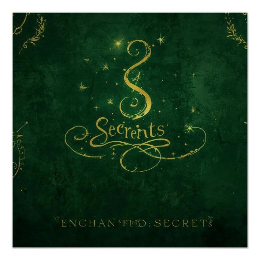 Poster Secrets Enchantés – Sigil Doré (Devant)