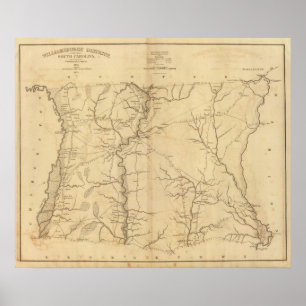 Poster Secteur de Williamsburgh, la Caroline du Sud