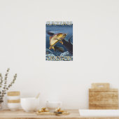 Poster Section de la pêche à la truite - Clackamas, (Cuisine)