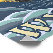 Poster Section de la pêche à la truite - Wyoming (Coin)