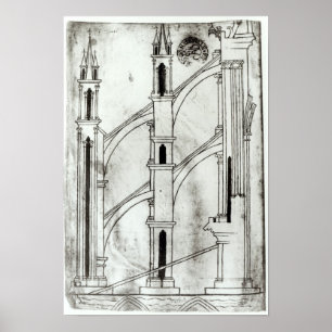 Poster Section du mur et de la voûte