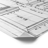 Poster Section et élévation d'une colonne composite (Coin)