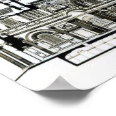 Poster Section transversale de la cathédrale Saint-Paul (Coin)