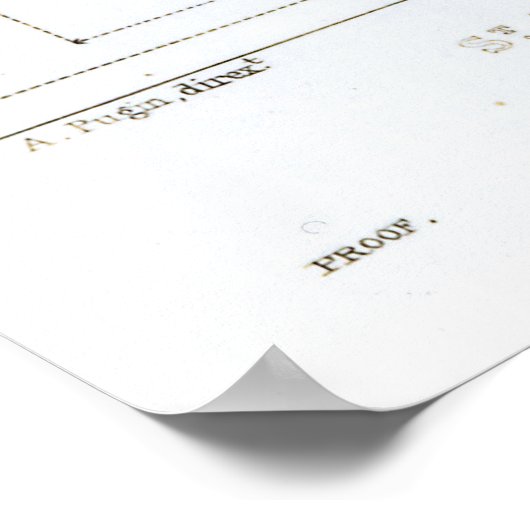 Poster Section transversale de la cathédrale Saint-Paul (Coin)