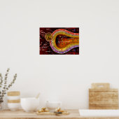 Poster Section transversale d'un alvéole dans les poumons (Cuisine)