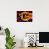 Poster Section transversale d'un alvéole dans les poumons (Bureau à domicile)