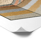 Poster Section transversale d'un volcan cendré (Coin)