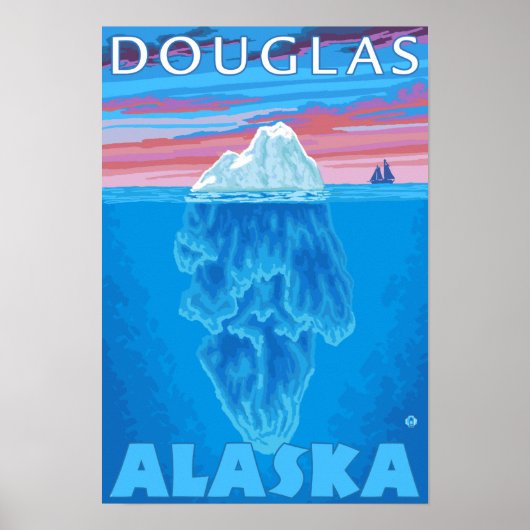 Poster Section transversale Iceberg - Douglas (Alaska) (Devant)