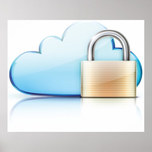 Poster sécurisé de l'icône de sécurité Internet (Devant)