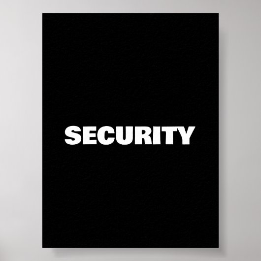 Poster Sécurité (Devant)