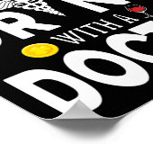 Poster Sécurité D'Abord Boire Du Vin Avec Un Docteur Sur  (Coin)