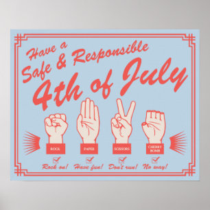 Poster Sécurité de feu d'artifice