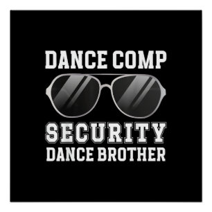Poster Sécurité de la compétition de danse Frère d'un dan