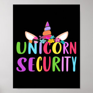 Poster Sécurité de la Unicorne Halloween Costume d'automn
