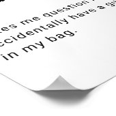 Poster Sécurité de l'aéroport drôle de définition (Coin)