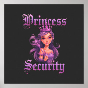 Poster Sécurité de princesse : Gardez Votre Petite Royali