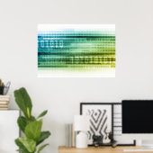 Poster Sécurité des données sur Internet et informations  (Bureau à domicile)