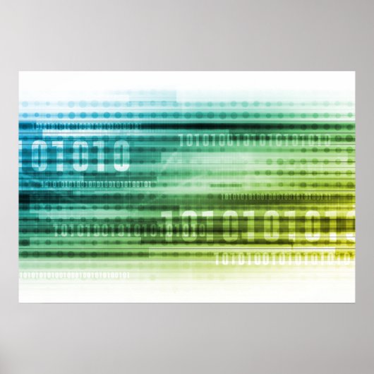 Poster Sécurité des données sur Internet et informations (Devant)