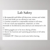 Poster Sécurité des laboratoires (Devant)