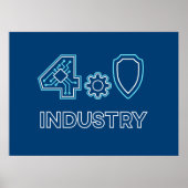 Poster Sécurité informatique pour l'industrie 4.0 et la f (Devant)