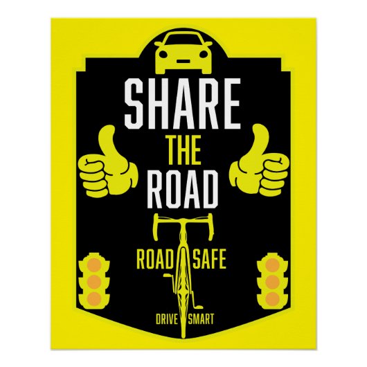 Poster Sécurité routière à bicyclette (Devant)