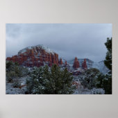 Poster Sedona Arizona avec neige 2789 (Devant)