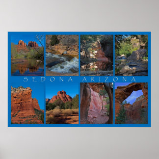 Poster Sedona Arizona Collage