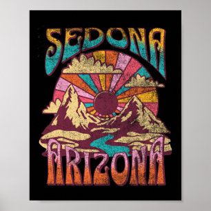 Poster Sedona Arizona Nature Randonnée Montagnes Plein ai