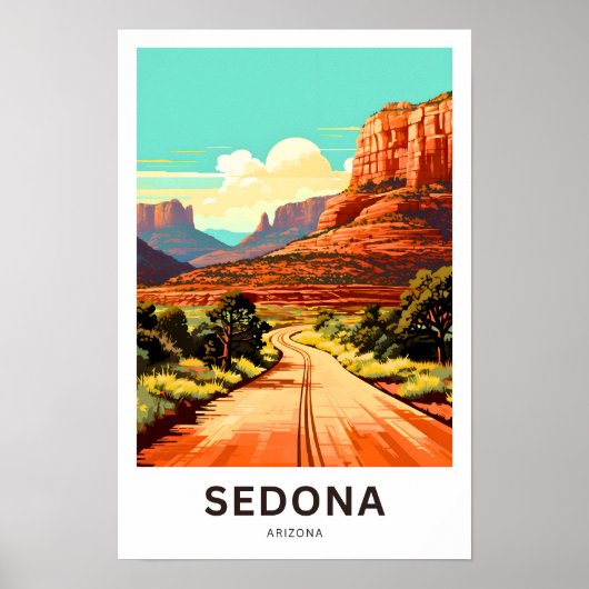 Poster Sedona Arizona Travel Print (Devant)