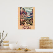 Poster Sedona Arizona Vintage (Cuisine)