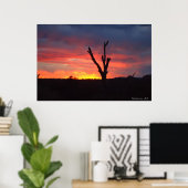 Poster Sedona, AZ Coucher du soleil (Bureau à domicile)