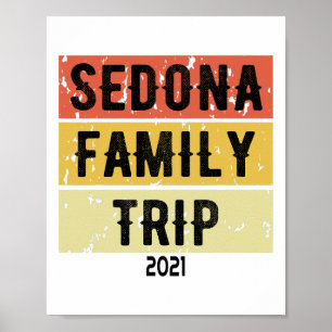 Poster Sedona Family Trip 2021 Fun Matching Arizona Vacat