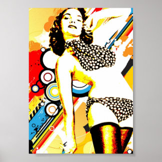 Poster Séduction Nostalgique - Polka Dottie