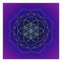 Seed of Life & Metatron's cube mandala