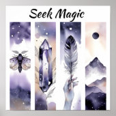 Poster Seek Magic Boho Art (Devant)