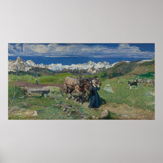 Poster Segantini - Printemps dans les Alpes (1897) (Devant)