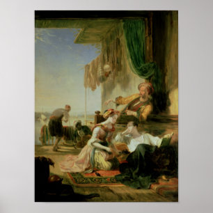 Poster Seigneur Byron reposant dans la maison