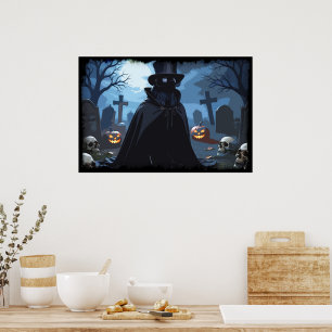 Poster Seigneur Corbeau - Conception Gothique Halloween