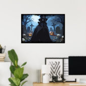 Poster Seigneur Corbeau - Conception Gothique Halloween (Bureau à domicile)