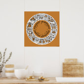 Poster SEIGNEUR DES RINGS™ Doodle Art (Cuisine)