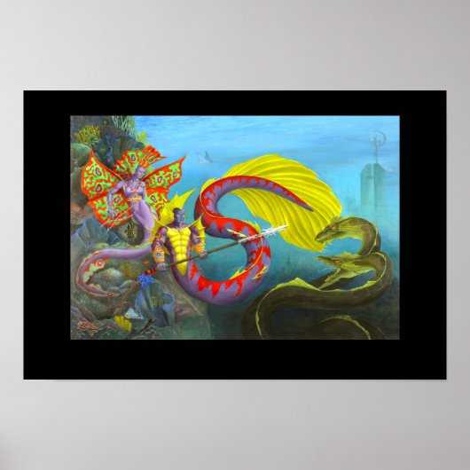 Poster Seigneur et Dame d'Atlantis (Devant)