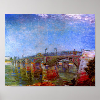 Poster Seine Bridge at Asnières (F240)Van Gogh Fine Art