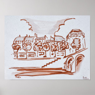 Poster Seine en Samaritaine  Paris, France