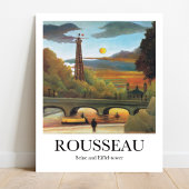 Poster Seine et Tour Eiffel par Henri Rousseau