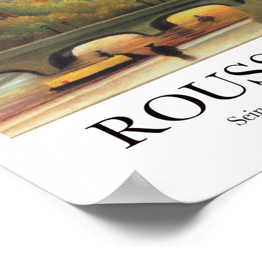 Poster Seine et Tour Eiffel par Henri Rousseau (Coin)