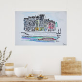 Poster Seine | Île Saint-Louis, Paris (Cuisine)