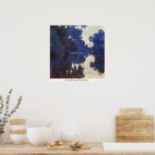 Poster Seine le matin par Claude Monet (Cuisine)
