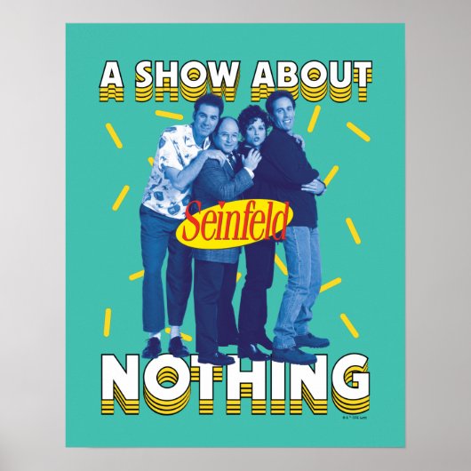 Poster Seinfeld | A Show About Nothing (Devant)