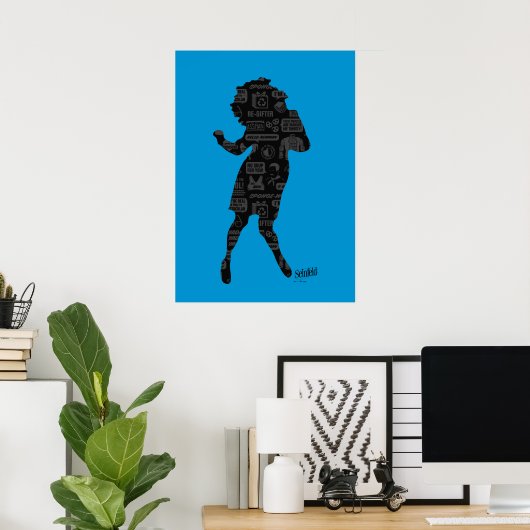 Poster Seinfeld | Elaine Danse Silhouette (Bureau à domicile)