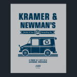 Poster Seinfeld | Kramer & Newman's Recycling Co.<br><div class="desc">Découvrez ce graphique pour Kramer & Newman's Bottle & Can Recycling Co.</div>